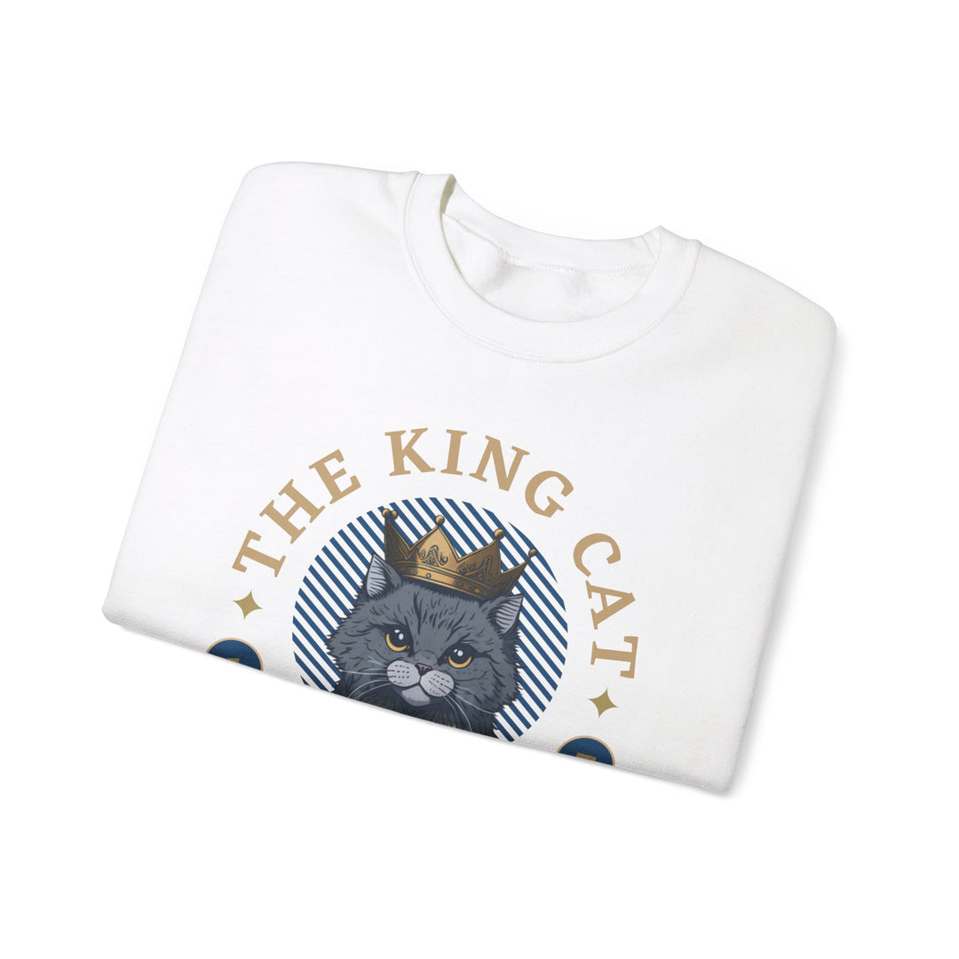 The King Cat Sweatshirt - Royal Feline Series