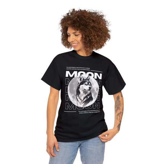 Full Moon Wolf Whisper T-Shirt - Guiding Light of the Night