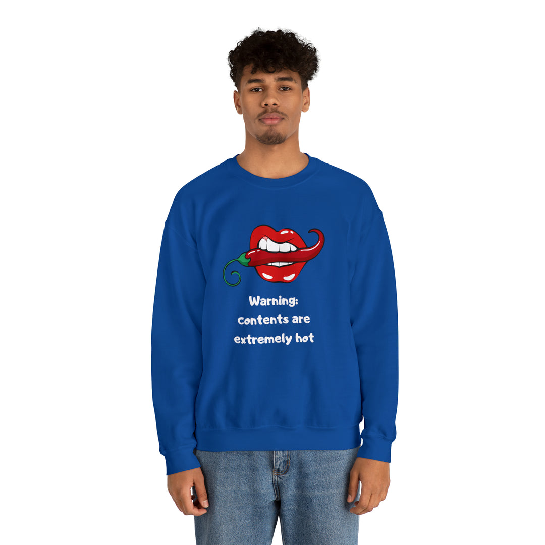 Warning Unisex Heavy Blend™ Crewneck Sweatshirt - Wave Fusions