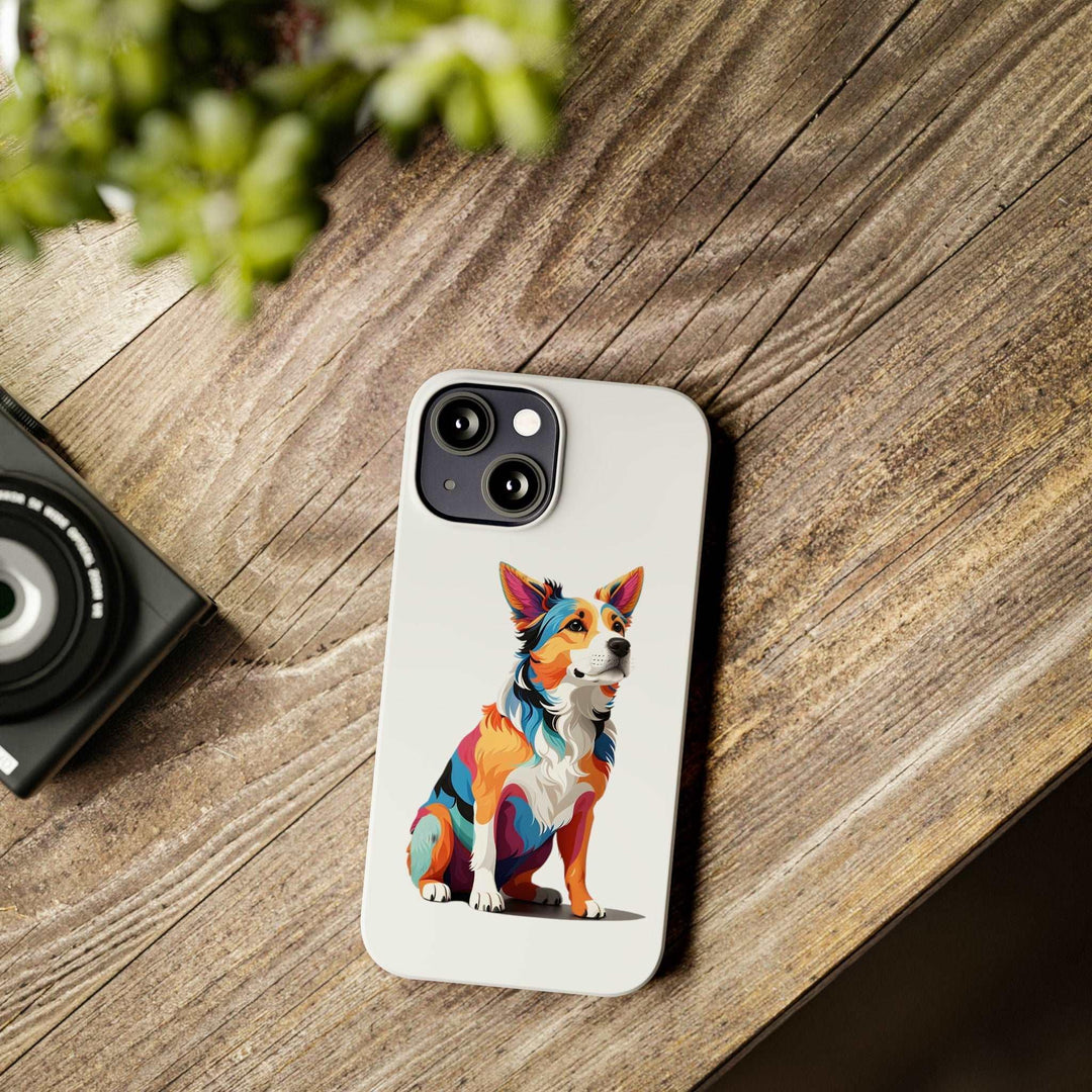 Sitting Dog Slim Phone Case