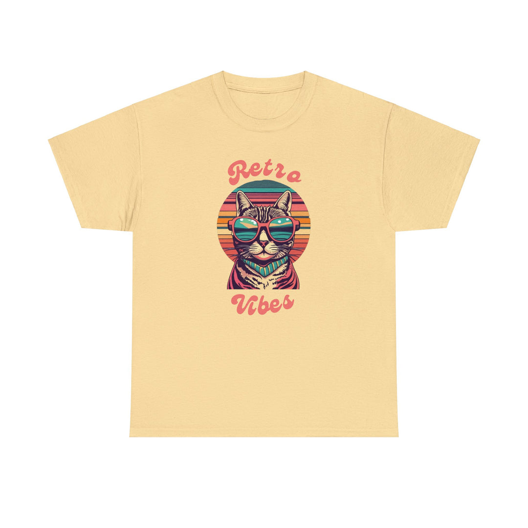 Cool Cat Retro Vibes T-Shirt  - Retro Radiance Edition