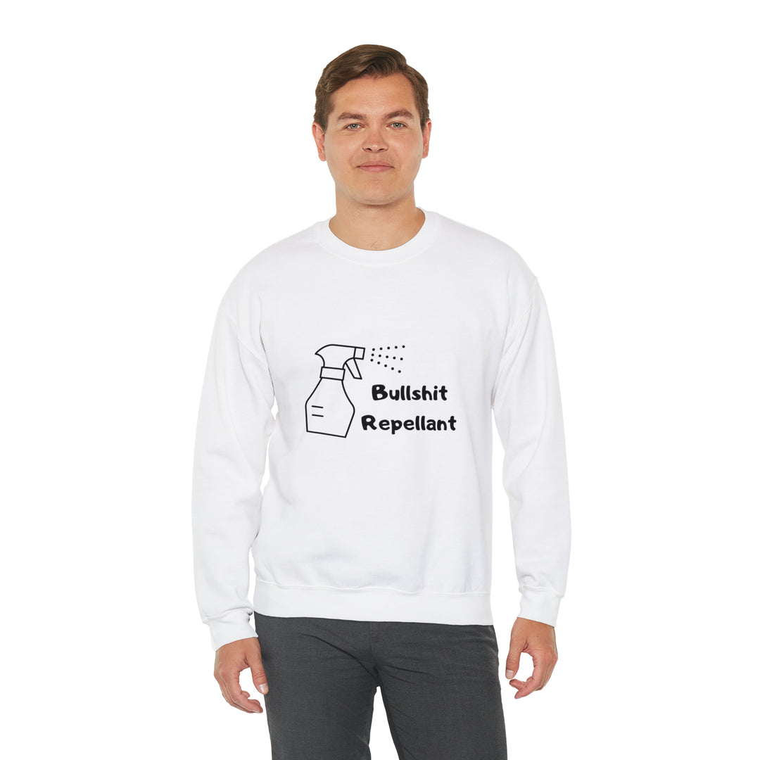 Bullshit Repellant Unisex Heavy Blend™ Crewneck Sweatshirt - Wave Fusions