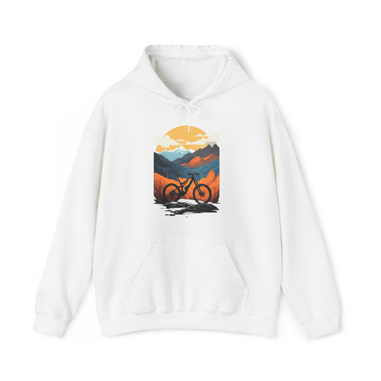 Mountain Bike Unisex Hoodie - Wave Fusions