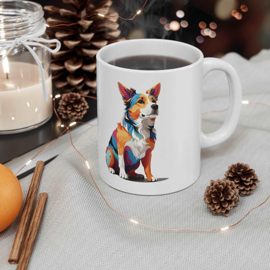 Sitting Dog Ceramic Mug