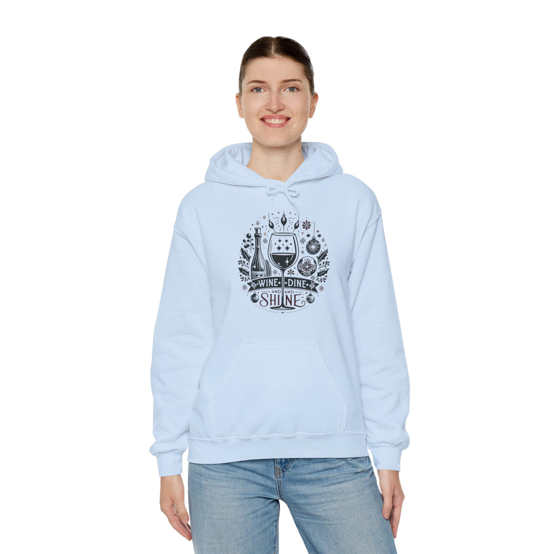 Wine, Dine And Shine Unisex Hoodie - Wave Fusions