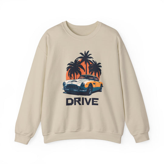 Drive in Paradise Classic Car Tropical Sweatshirt - Classic Sports Car Series