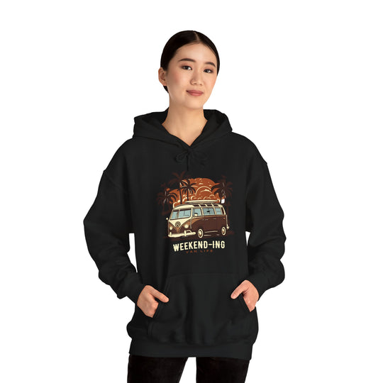 Weekend-ing Adventure Van Life Hoodie - Escape in Style