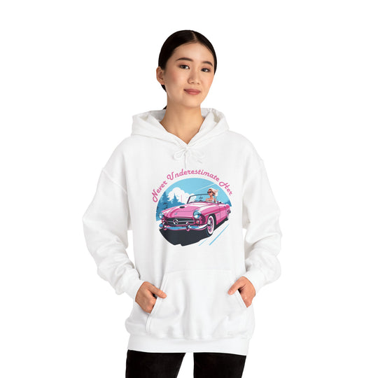 Underestimate Her Not Convertible Hoodie  - Power and Grace Design