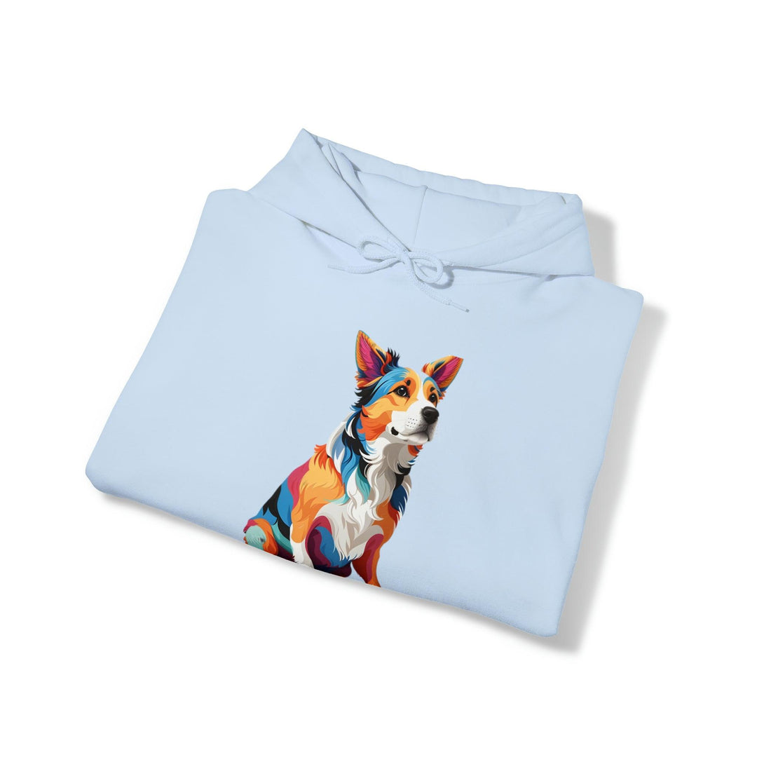 Sitting Dog Hooded Sweatshirt - Wave Fusions