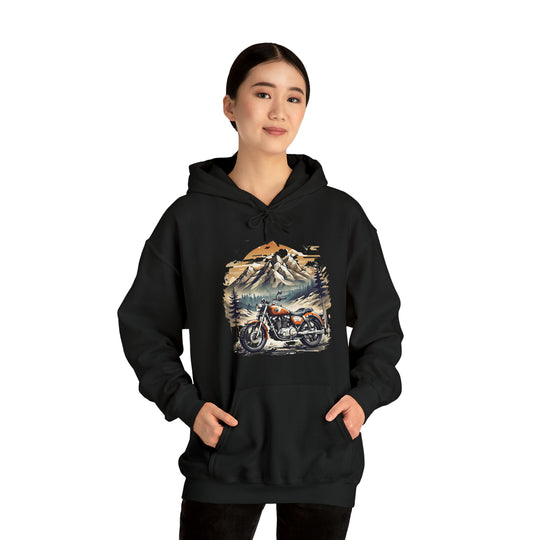 Highland Motorbike Unisex Hoodie - Wave Fusions