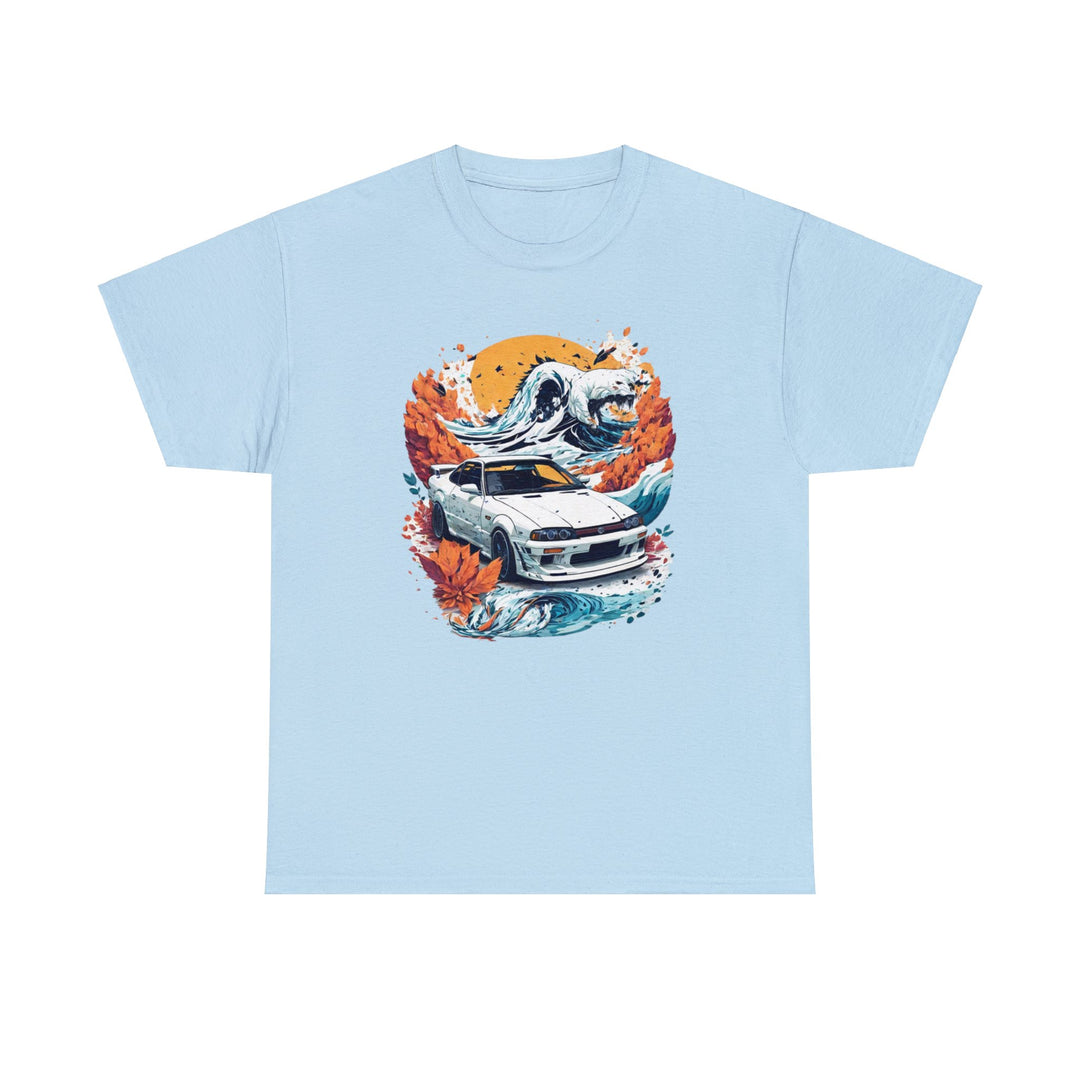 Autumn Wave Sports Car T-shirt - Vintage City Fashion