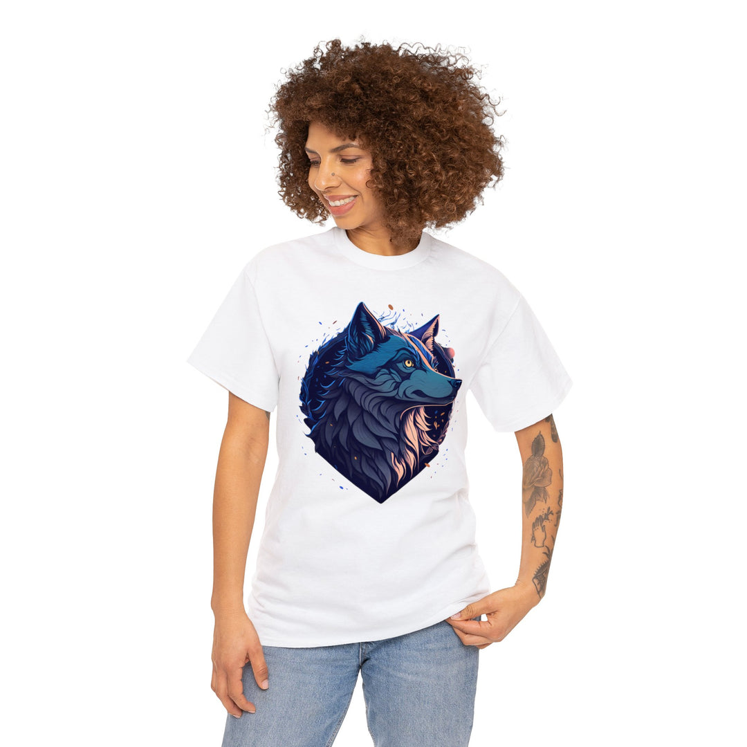 Lone Wolf Majesty T-shirt - Vibrant Wilderness