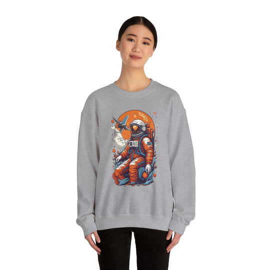 Retro Astronaut Unisex Sweatshirt - Wave Fusions