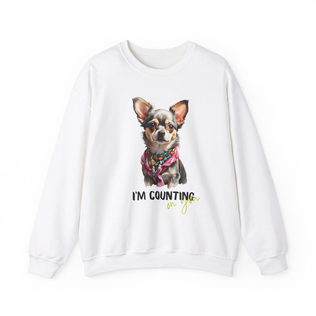 Stylish Sidekick Sweatshirt - I'M COUNTING ON YOU