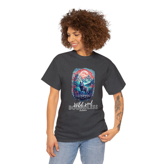 Wild Soul Endless Journey T-Shirt - Mountain Wolf Spirit