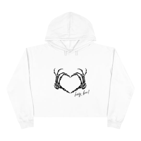 Hey boo Crop Hoodie - Wave Fusions