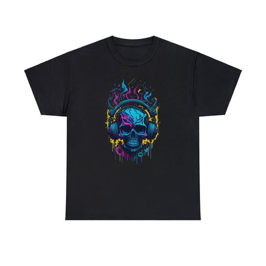 Rocking Skull Unisex Heavy Cotton Tee - Wave Fusions