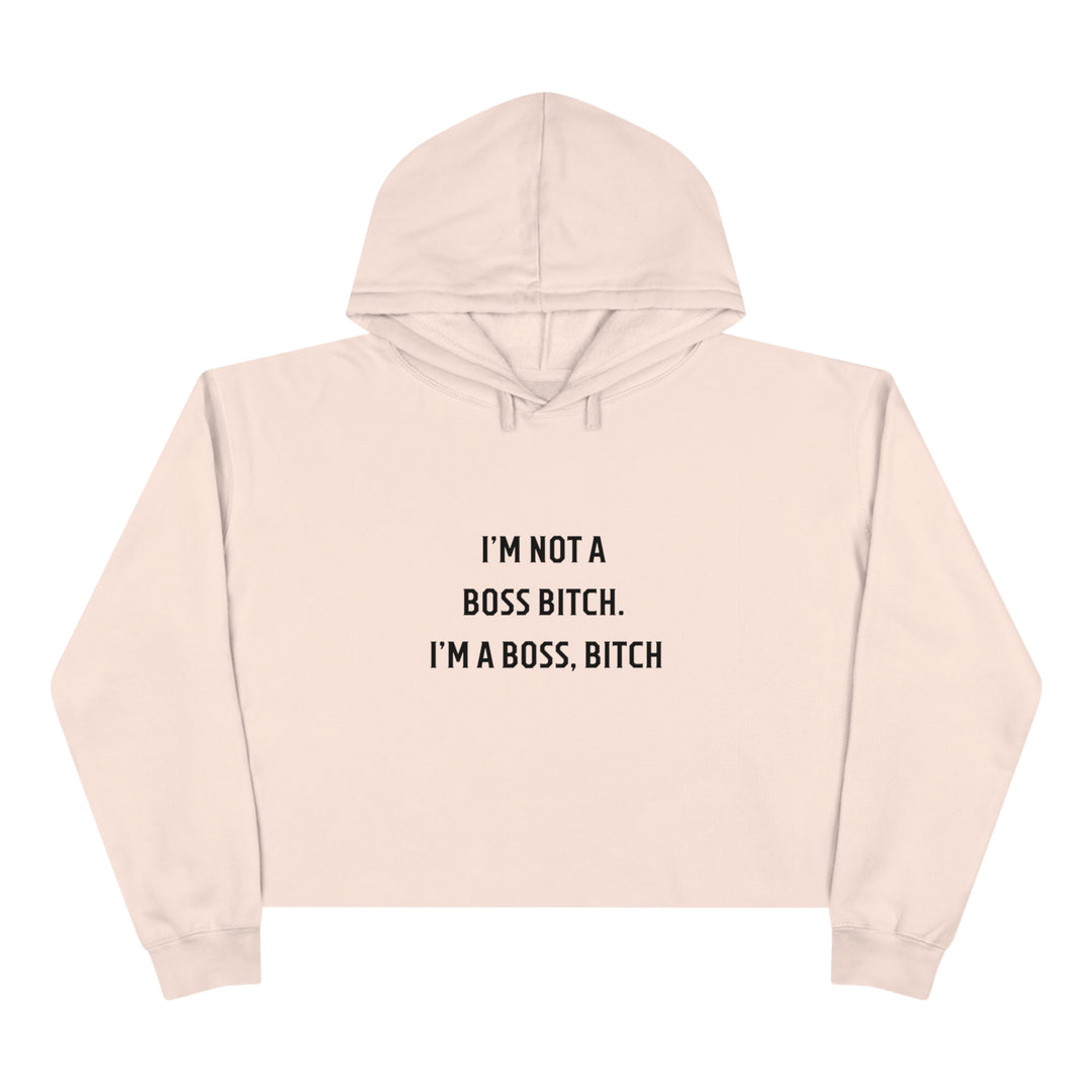 Boss Bitch Crop Hoodie - Wave Fusions