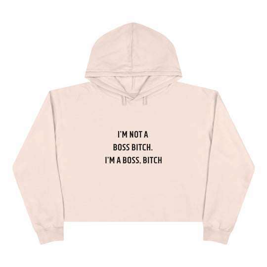 Boss Bitch Crop Hoodie - Wave Fusions