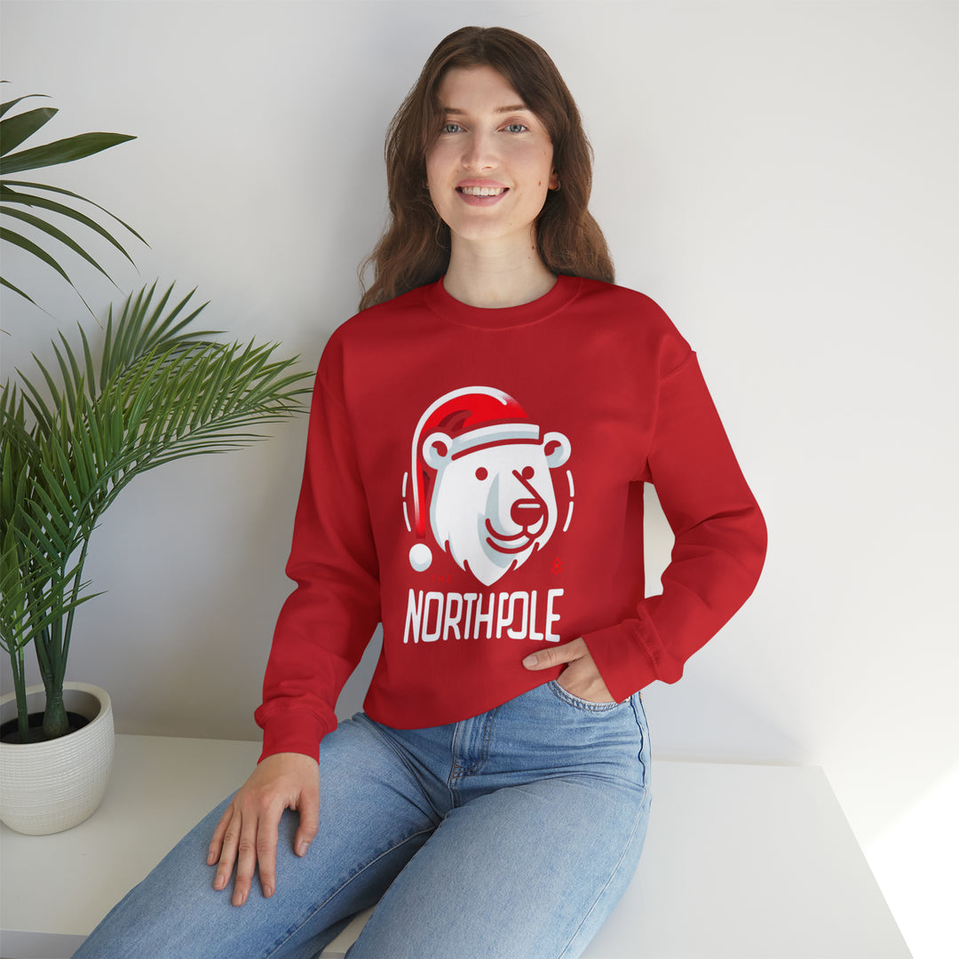 North Pole Bear Christmas Unisex Sweatshirt - Wave Fusions