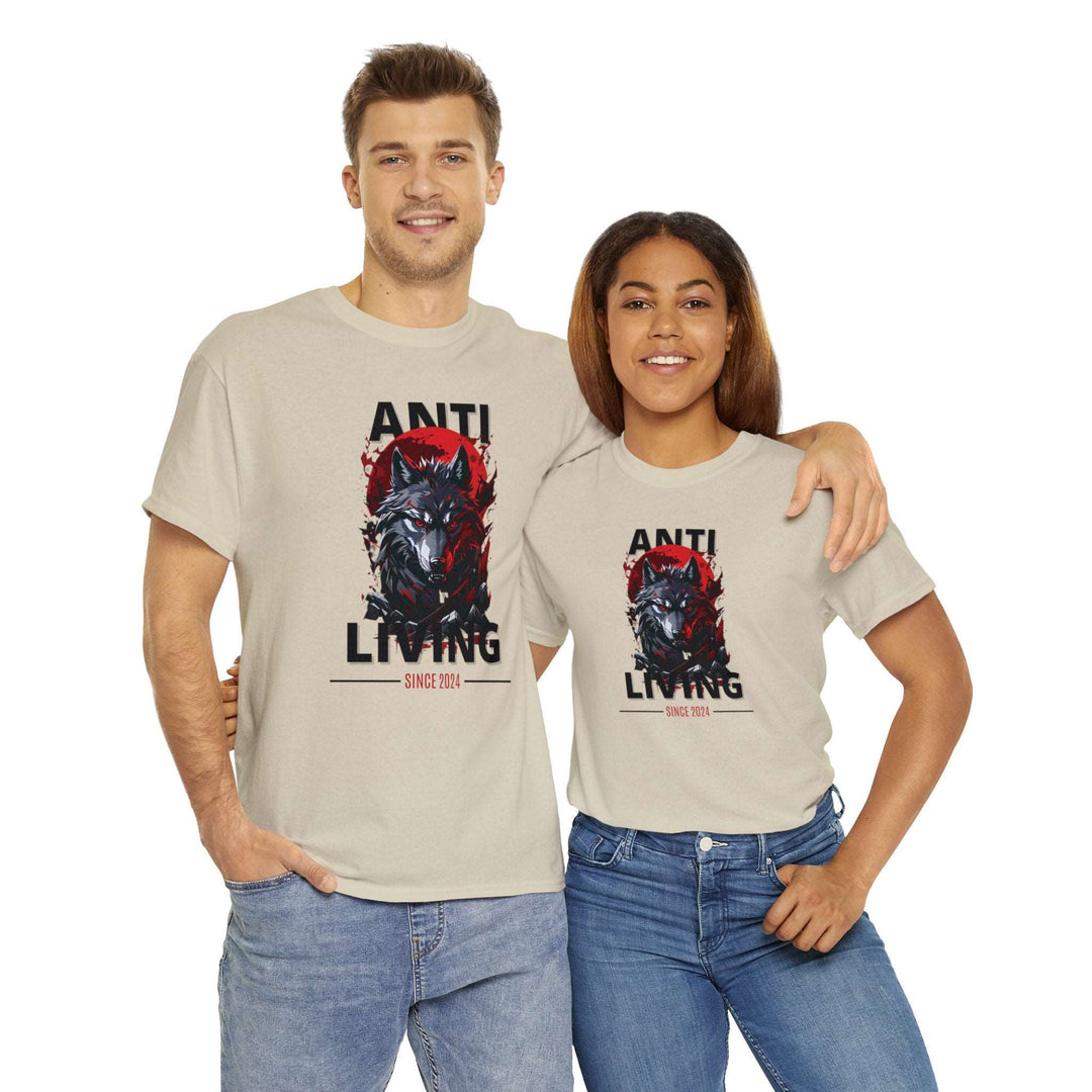 Anti-Living Wolf T-shirt - Dark Rebel Attire