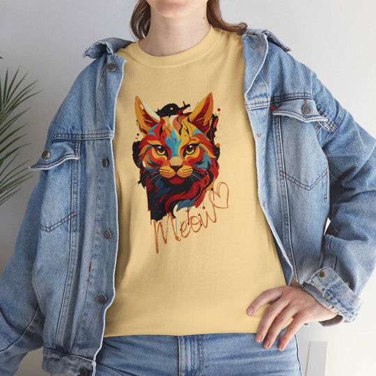 Abstract Meow Cat T-shirt - Palette of Purr