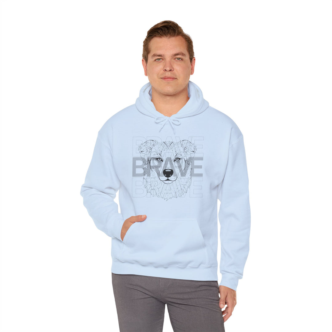 Brave Dog Tribal Canine Hoodie - Mythical Mutt