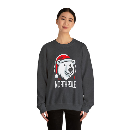 North Pole Bear Christmas Unisex Sweatshirt - Wave Fusions