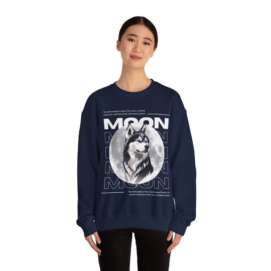 Full Moon Wolf Whisper Sweatshirt - Guiding Light of the Night