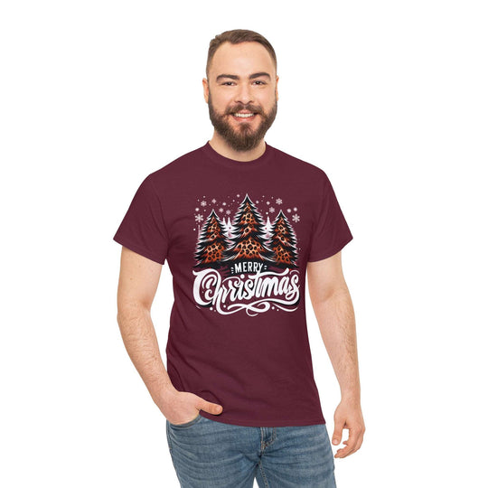 Cheetah Christmas Tree Unisex T Shirt