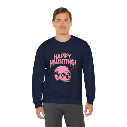 Happy Haunting Unisex Heavy Blend™ Crewneck Sweatshirt - Wave Fusions