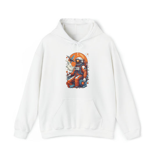 Retro Astronaut Unisex Hoodie - Wave Fusions