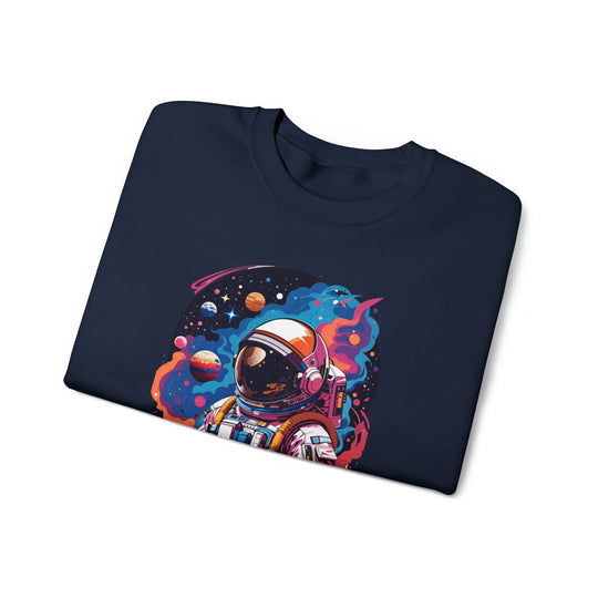 Cosmic Voyager Astronaut Unisex Sweatshirt - Wave Fusions