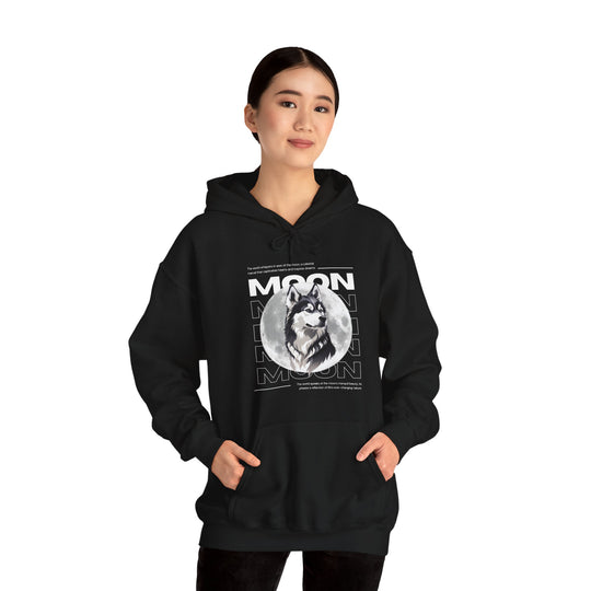 Full Moon Wolf Whisper Hoodie - Guiding Light of the Night