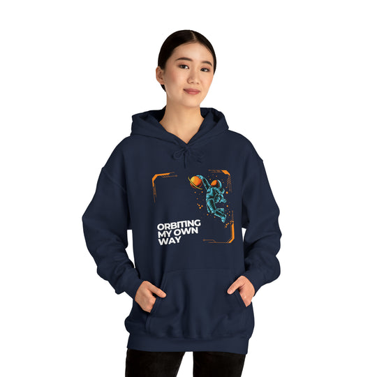 Orbiting My Own Way Unisex Hoodie - Wave Fusions