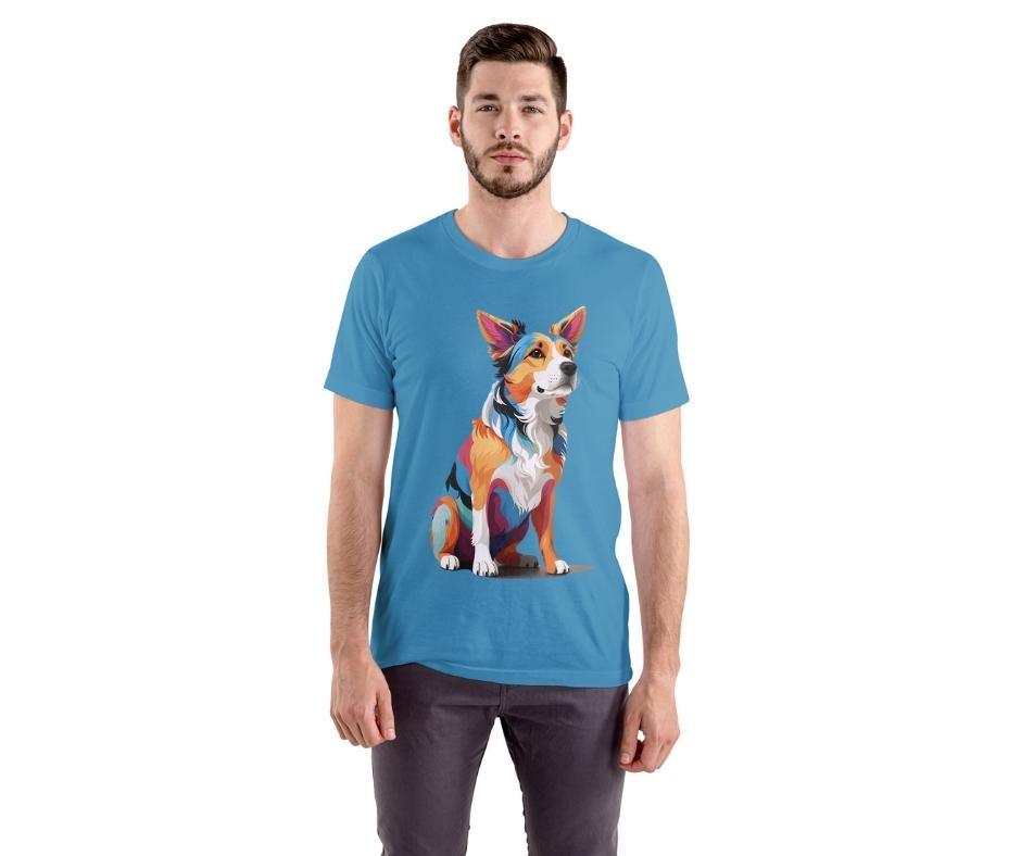 Sitting Dog Graphic Tee - Wave Fusions