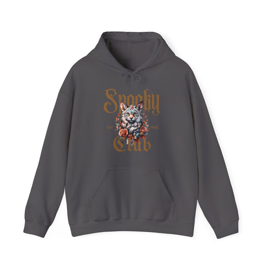 Spooky Club Floral Feline Cat Hoodie - Spooky Club Charm