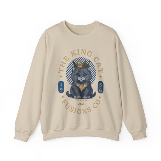 The King Cat Sweatshirt - Royal Feline Series