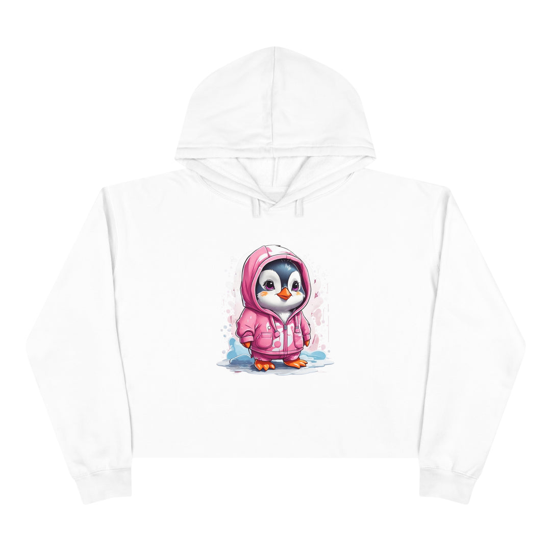 Penguin Crop Hoodie - Wave Fusions