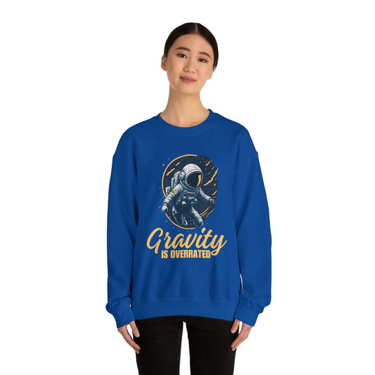 Gravity Overrated Unisex Sweatshirt - Wave Fusions