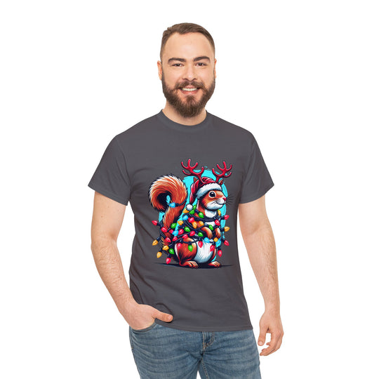 Christmas Squirrel Unisex T Shirt - Wave Fusions