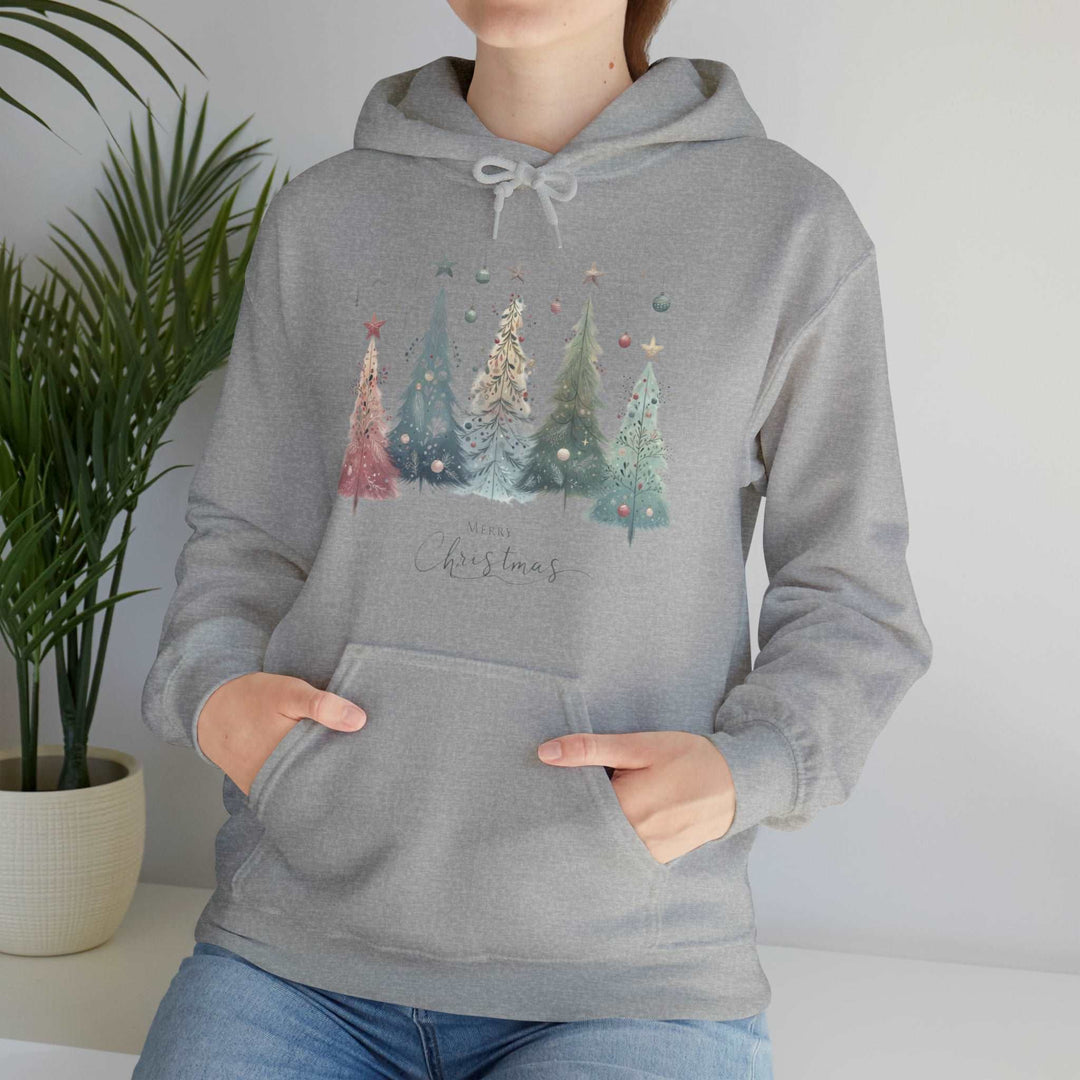 Enchanted Christmas Forest Ornaments Trees Unisex Hoodie