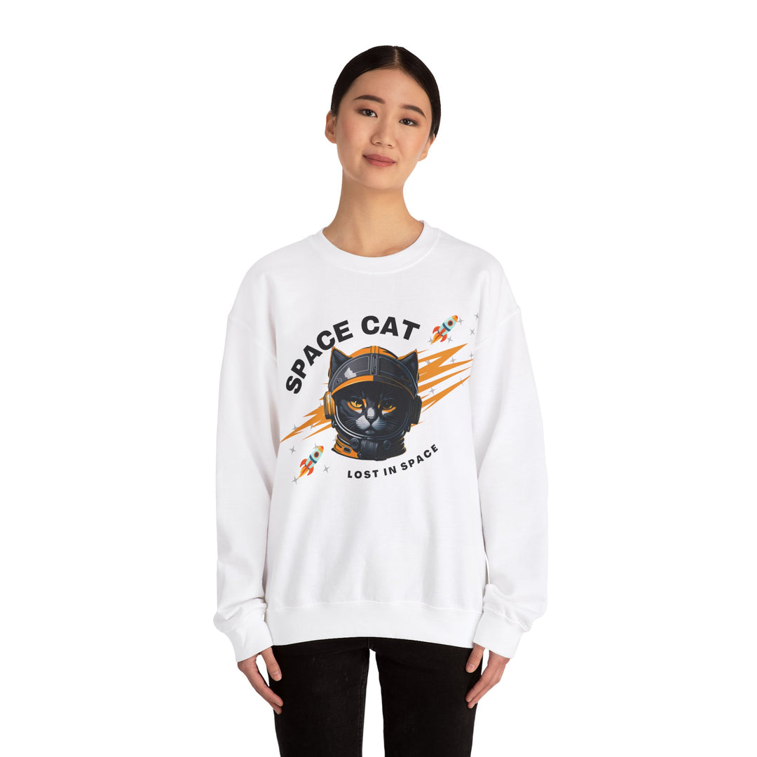 Space Cat Astronaut Sweatshirt - Lost In Space