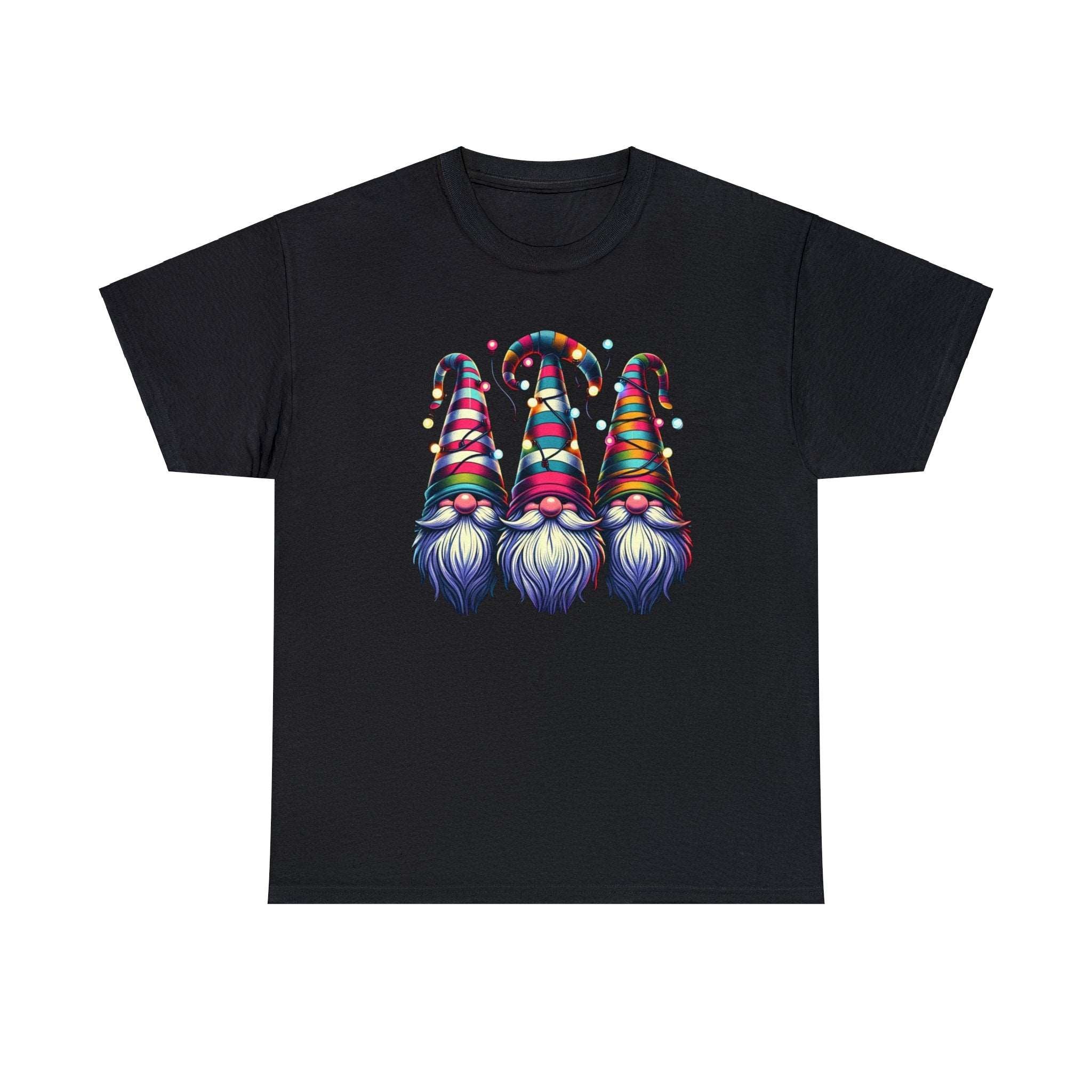 Festive Gnomes in Twinkling Hats Unisex T Shirt