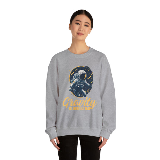 Gravity Overrated Unisex Sweatshirt - Wave Fusions