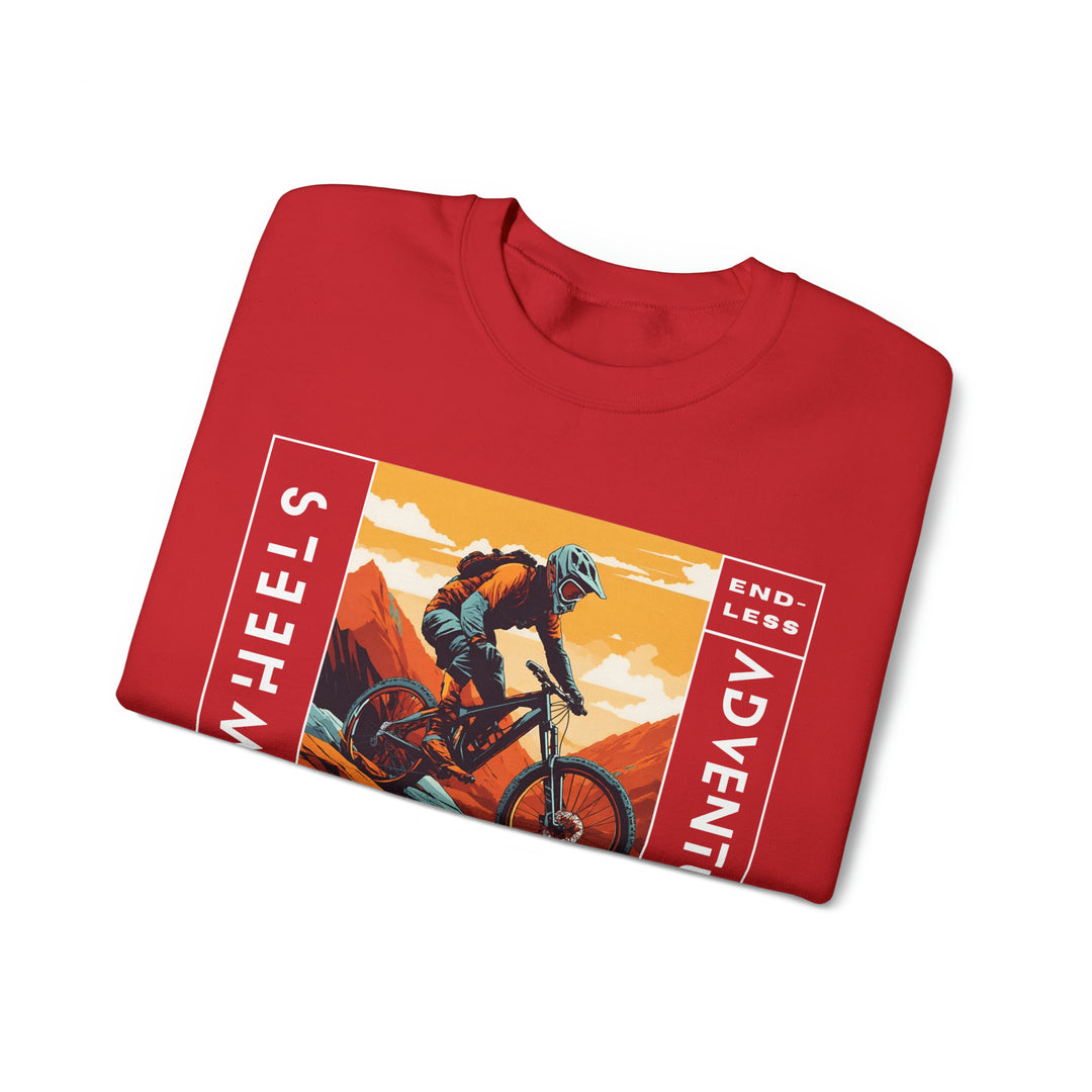 Two Wheels Endless Adventure Unisex Sweatshirt - Wave Fusions