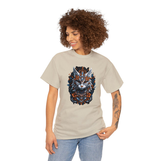 Tribal Majesty Cat Spirit T-shirt - Ancient Spirit Series