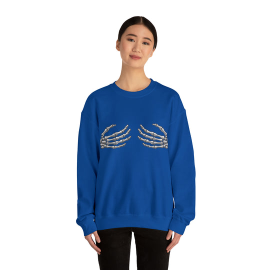 Skeleton Hands Unisex Heavy Blend™ Crewneck Sweatshirt - Wave Fusions