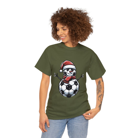 Football Santa Unisex T Shirt - Wave Fusions