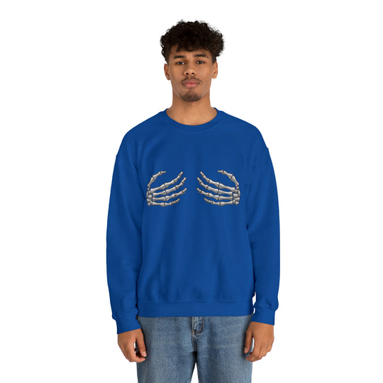 Skeleton Hands Unisex Heavy Blend™ Crewneck Sweatshirt - Wave Fusions